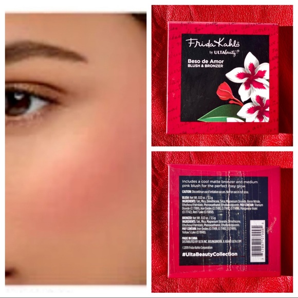 NIB ULTA 2Pc “Frida Kahlo Blush & Bronzer” & Jasmine LeBelle Body Shimmer - Picture 9 of 16
